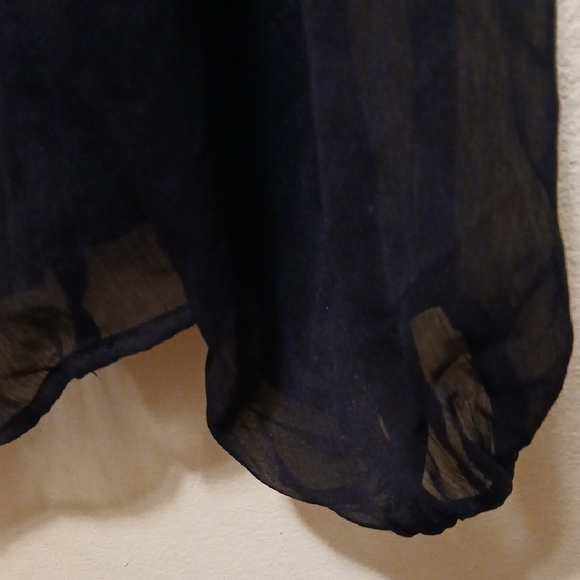 Joie Black Sheer Blouse - Picture 7 of 12